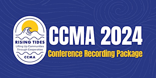 Primaire afbeelding van CCMA 2024 Conference Recording Package