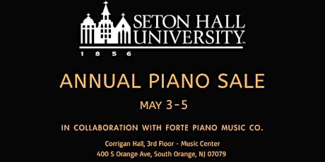 Seton Hall  University Piano Sale