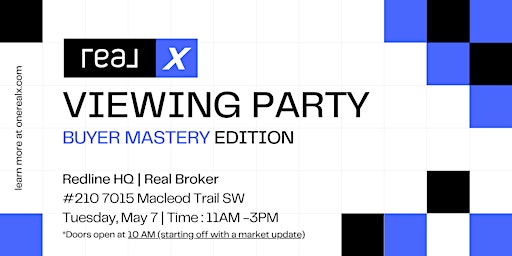 REAL X - Viewing Party - Redline HQ  primärbild