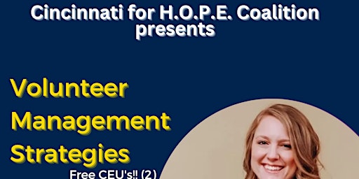 Hauptbild für Volunteer Management Strategies Training (with Free CEUs)