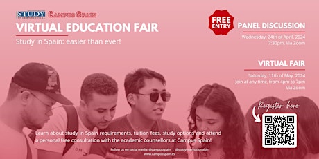 Virtual Education Fair: Study in Spain- Easier than Ever!