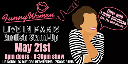 Immagine principale di Funny Women in Paris: English Stand-Up 