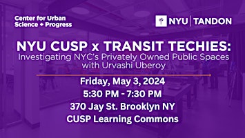 NYU CUSPxTransitTechies: Investigating NYC’s Privately Owned Public Spaces primary image