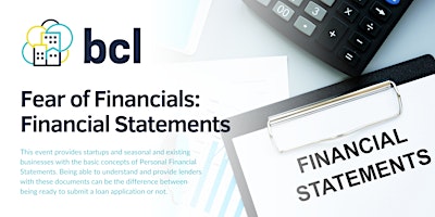 Imagem principal do evento Fear of Financials: Financial Statements