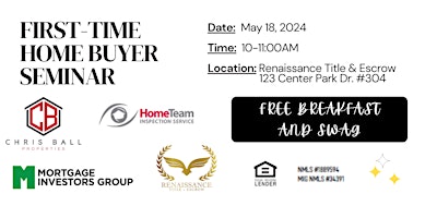 Hauptbild für First Time Home Buyer Seminar