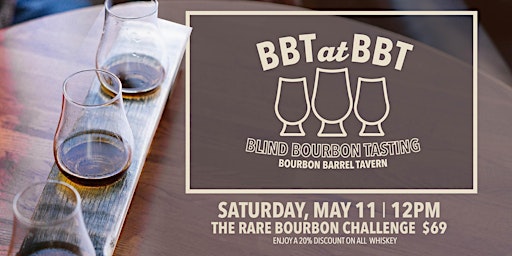 Imagem principal do evento Blind Bourbon Tasting at Bourbon Barrel Tavern - "Eagle" Rare Challenge