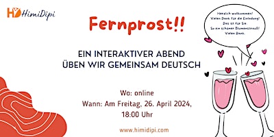Hauptbild für Fernprost - Weekly Workshop on Spoken German