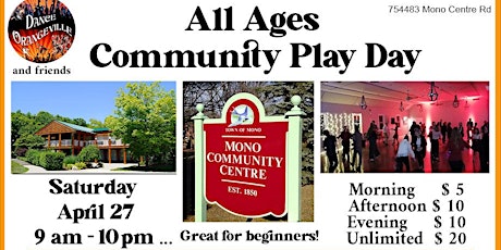 All Ages All Day Community Party. Make Music, Yoga, Capoeira, Sport, Dance+