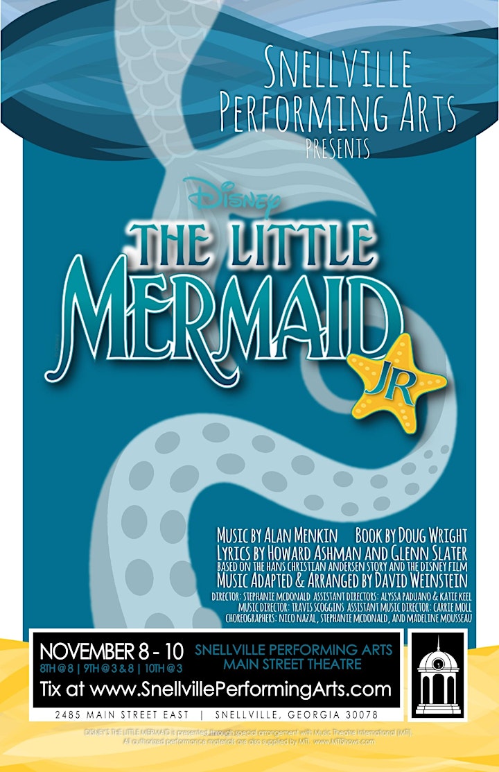 Snellville Performing Arts presents Disney's The Little Mermaid, Jr image