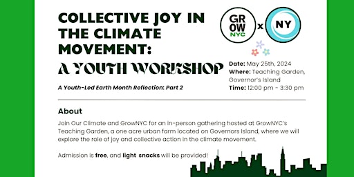 Imagem principal do evento Collective Joy in the Climate Movement: A Youth Workshop