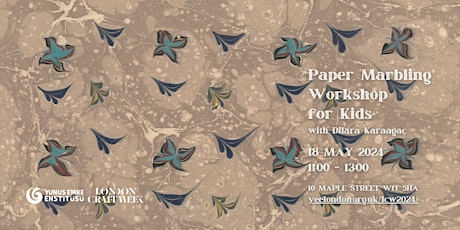 Paper Marbling  Workshop  for Kids by Dilara Karaağaç primary image