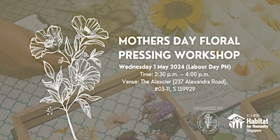 Primaire afbeelding van Mother's Day Floral Pressing Workshop by Fresh Off The Press