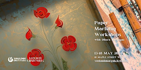 Hauptbild für London Craft Week: Paper Marbling (Ebru) Workshops