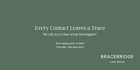 My Life as a Crime Scene Investigator - Book Signing  with Author Jo Ward