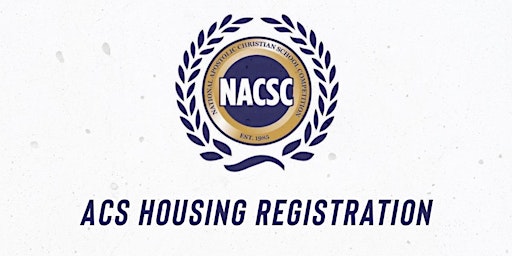 Imagem principal do evento ACS Housing Registration
