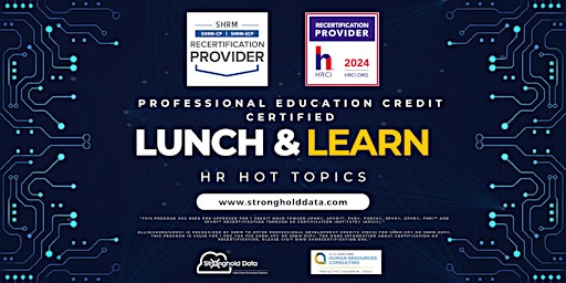 Imagen principal de Stronghold Data Lunch & Learn: HR Hot Topics