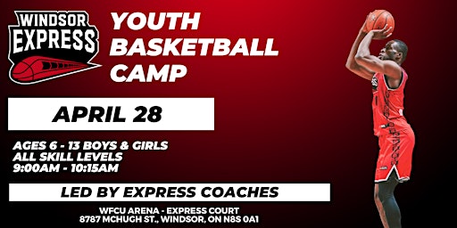 Imagem principal do evento Windsor Express Youth Basketball Camp