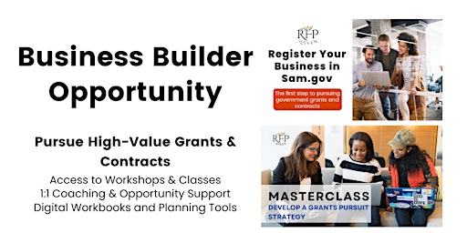 Imagen principal de Business Builder Opportunity: Pursue High-Value Grants & Contracts