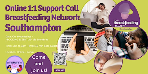 Primaire afbeelding van Online 1:1 Support Video Call - Breastfeeding Network Southampton