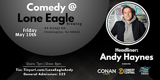 Comedy at Lone Eagle Brewing with Andy Haynes! primary image