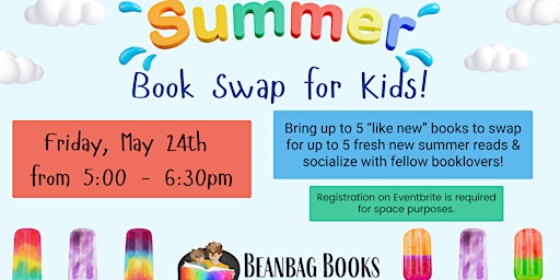 Imagem principal do evento Summer Fun Book Swap for Kids!