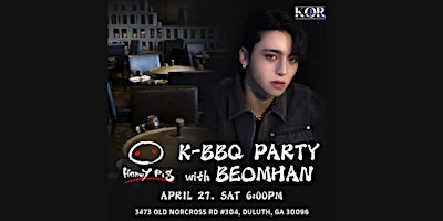 Imagem principal do evento KBBQ Party with Beomhan