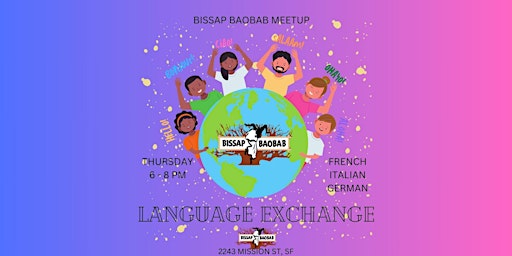 Primaire afbeelding van LANGUAGE EXCHANGE - MEETUP French/Italian/German