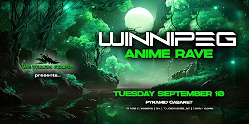 Imagem principal do evento #WeTouchGrass presents: WINNIPEG Anime Rave