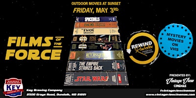 Imagem principal de Rewind Roulette - Films of the Force - Outdoor Movies @ Key Brewing