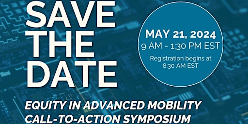 Primaire afbeelding van Equity in Advanced Mobility Call-to-Action Symposium
