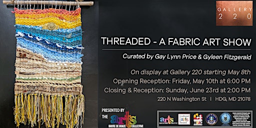 Imagem principal do evento THREADED - A Fabric Art Show: Show Opening & Reception