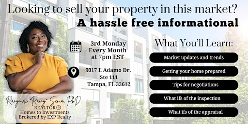 Imagem principal do evento Looking to sell your property in this market? A hassle free informational