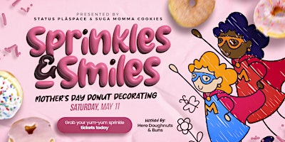 Imagem principal do evento Sprinkles & Smiles: Mother's Day Doughnut Decorating