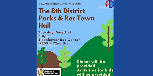8th District Parks & Recreation Town Hall Meeting primary image