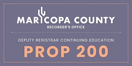 DR Continuing Education: Prop 200