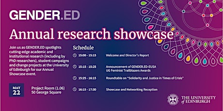 GENDER.ED's Annual Research Showcase 2024