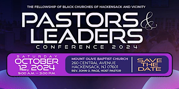 Pastors and Leaders Conference 2024 • The Fellowship of Black Churches