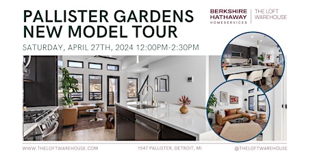 New Model Tour at Pallister Gardens 4/27 primary image