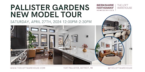 Primaire afbeelding van New Model Tour at Pallister Gardens 4/27