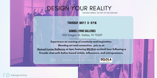 Imagem principal do evento Design Your Reality: Speaker Series - The Art of Influencing