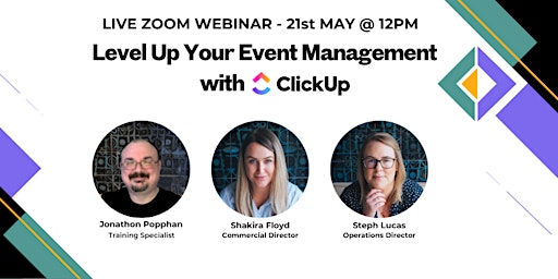 Level Up Your Event Management with ClickUp! primary image