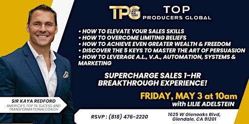 Image principale de How to Supercharge Your Sales 1-HR Breakthrough Experience!