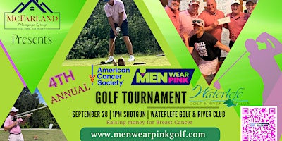 Primaire afbeelding van 4th Annual Men Wear Pink Golf Tournament