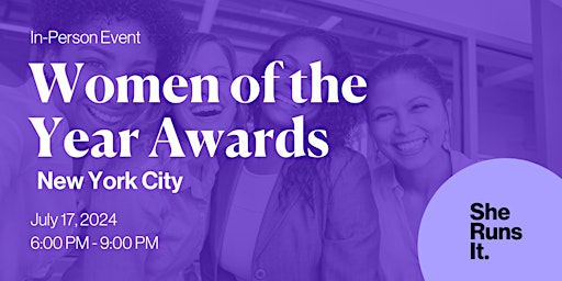 Image principale de IN-PERSON EVENT: 2024 Women of the Year Awards