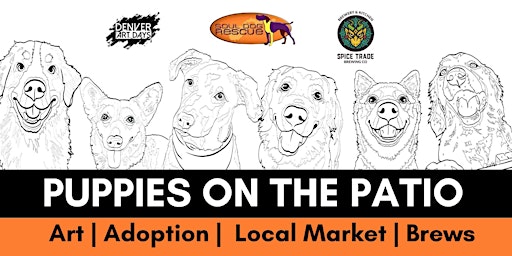 Imagem principal do evento Puppies on the Patio | Paint Your Pet Workshop & Market | Spice Trade | June 9