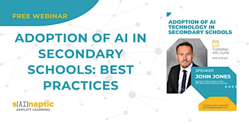 Primaire afbeelding van Adoption of AI  Technologies in Secondary Schools: Best Practices