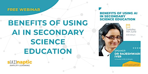 Image principale de Benefits of using AI in Secondary Science Education