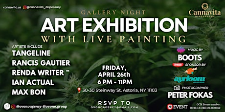 Art Exhibition + Live Painting +  Music + Cannabis At CANNAVITA
