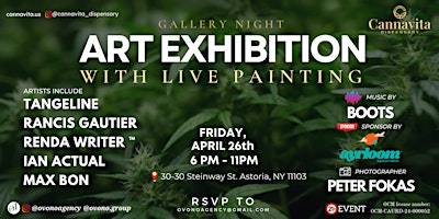 Art Exhibition + Live Painting +  Music + Cannabis At CANNAVITA primary image
