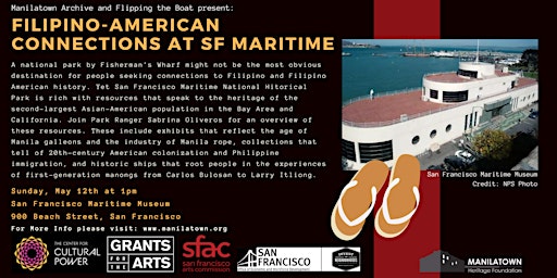 Hauptbild für Manilatown Archive presents Filipino-American Connections at SF Maritime